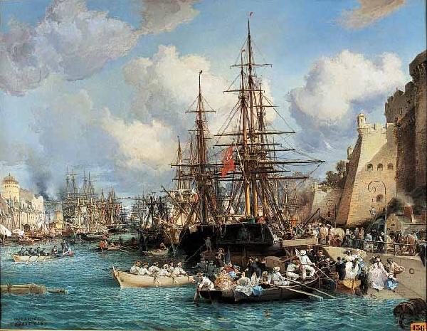 Jules Joseph Lefebvre Port de Brest oil painting picture